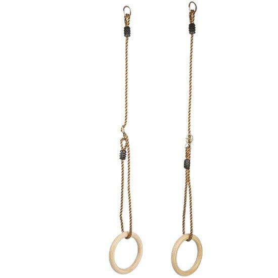 Voimistelurenkaat Ø15,8 cm puiset säädettävällä köydellä NORDIC PLAY - KarelianStore