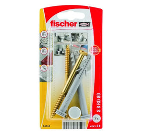 WC-kiinnitysruuvisarja Fischer S 8 RD K NV 2 kpl - KarelianStore