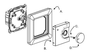 Yhdistelmätermostaatti Opal EcoEasy 16 IP21 16A - KarelianStore