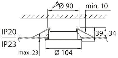 Alasvalo Airam Planex Runko IP23 GX53 Max 9W Valkoinen - KarelianStore