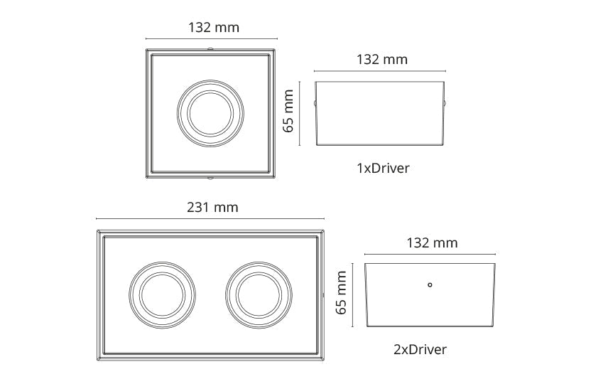 Alasvalo Cube Lux 2x7W 3000K Musta - KarelianStore