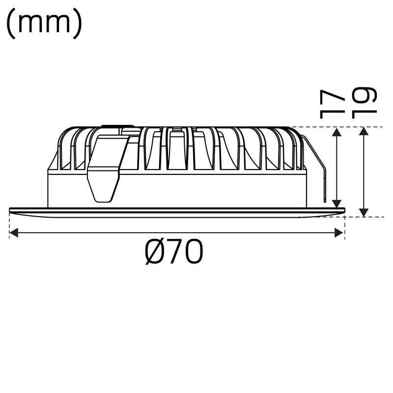 Alasvalo Hide-a-Lite 1202 IP44 3000K 300lm 3.2W 3000K Teräs - KarelianStore