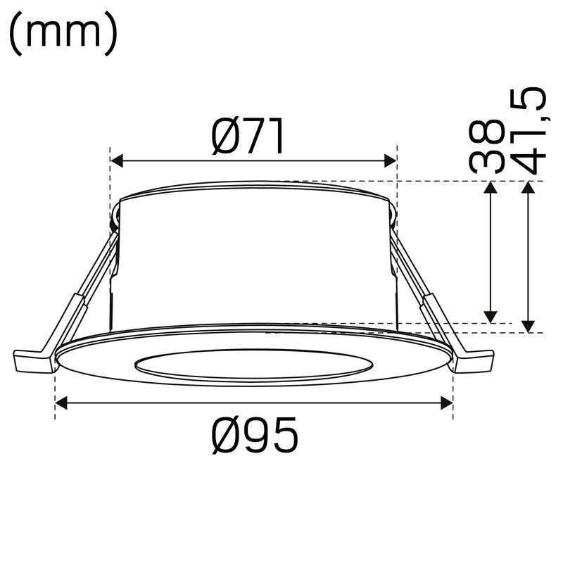 Alasvalo Hide-a-Lite Comfort G4 Quick ISO IP44 690lm 7.5W Valkoinen - KarelianStore