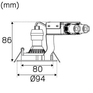 Alasvalo Hide-a-Lite Comfort Quick IP20 470lm 5.8W 3000K Antrasiitti - KarelianStore