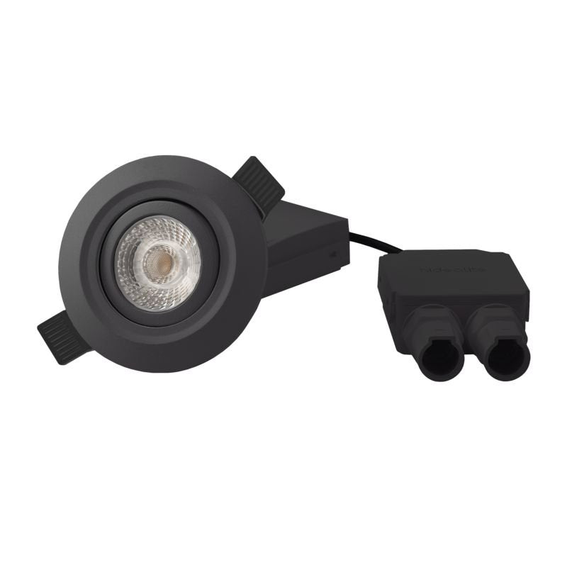 Alasvalo Hide-a-Lite Comfort Quick IP44 435lm 6W 3000K Himmennettävä Antrasiitti - KarelianStore