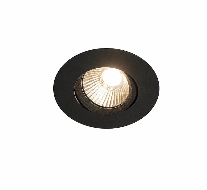 Alasvalo Hide-a-Lite Optic G2 Quick ISO Tilt IP44 530lm 6W Musta - KarelianStore