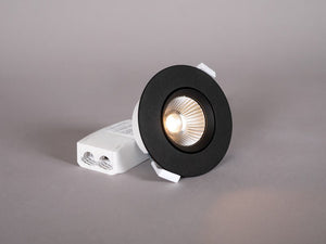 Alasvalo Hide-a-Lite Optic L ISO Tilt IP44 640lm 7.5W Musta - KarelianStore