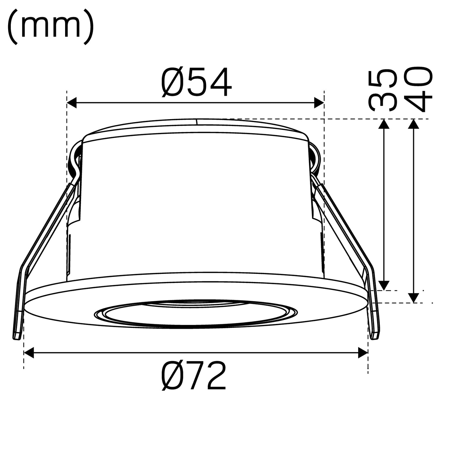 Alasvalo Hide-a-Lite Optic S Quick ISO Tilt 290lm 4.5W 3000K Valkoinen - KarelianStore