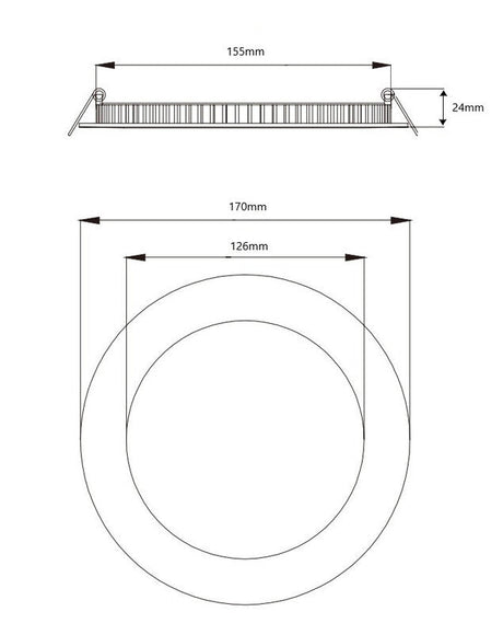Alasvalo Jupeled Core Dim 12W IP44 170mm Dim Valkoinen - KarelianStore