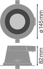 Alasvalo Ledvance Downlight Comfort DN130 13W 4000K IP54 Valkoinen - KarelianStore