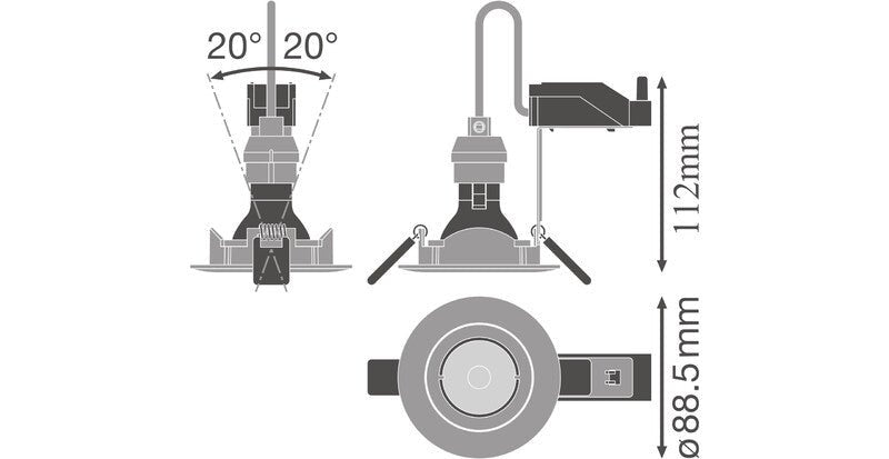 Alasvalo Ledvance Spot SP Kit 8W 930 GU10 Valkoinen - KarelianStore
