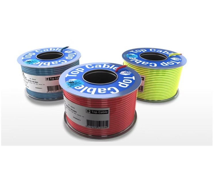 Asennusjohto Top Cable MKEM 90C 2.5 Punainen TRI PK100 ECA 100m - KarelianStore