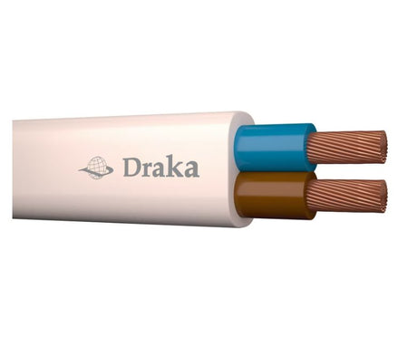 Asennuskaapeli Draka Taipuisa MSO 2x0.75 N Valkoinen PK200 200m - KarelianStore