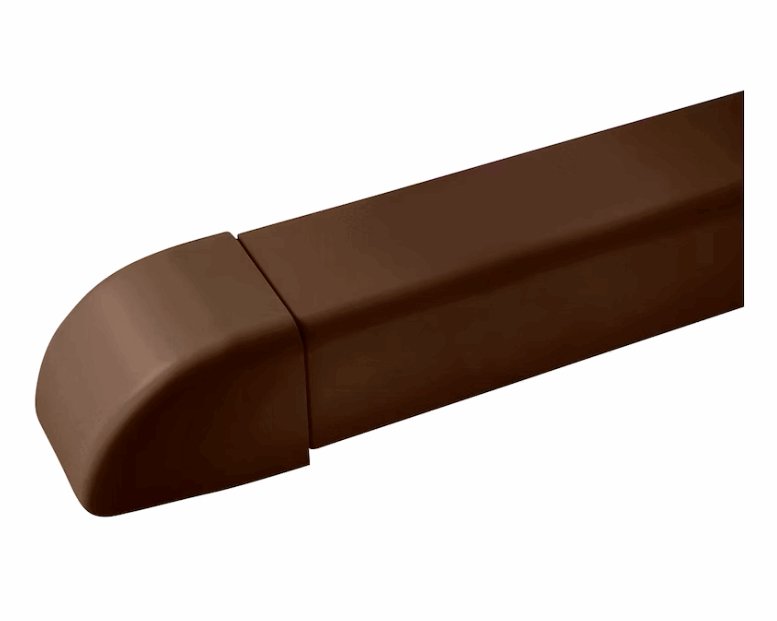 Asennuskanavan Päätykappale Artiplastic 80x60 Ruskea - KarelianStore