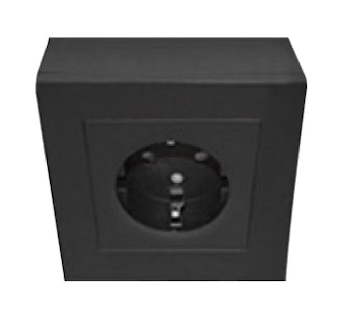 Asennuskotelo Schneider Electric Elko Plus Kulmakotelon päädyt Musta - KarelianStore