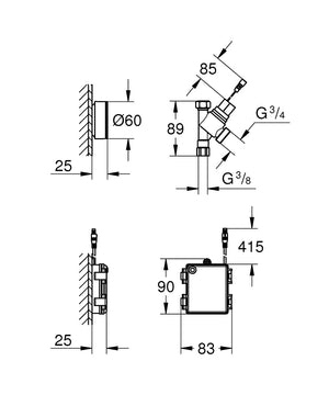 Astianpesukoneventtiili Grohe Switch Etäkäyttöinen 40402000 - KarelianStore