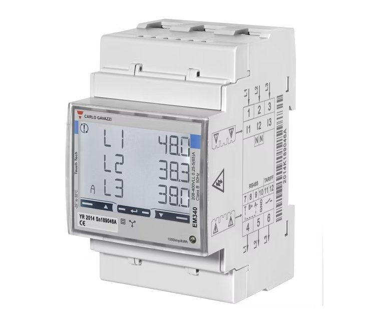Energiamittari Carlo Gavazzi EM330 3V 5A LK B 3-DIN M1 - KarelianStore