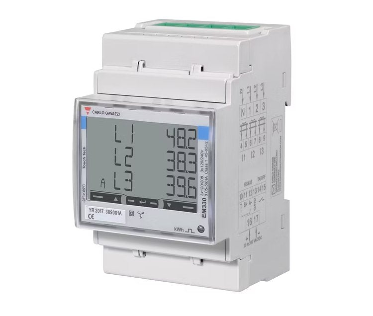 Energiamittari Carlo Gavazzi EM330 3V 5A LK B 3-DIN S1 PFB - KarelianStore