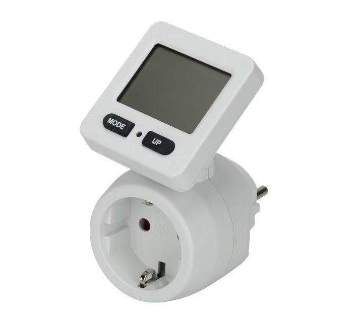 Energiamittari Opal Pistorasia + Kytkin 2 INC LCD 16A - KarelianStore