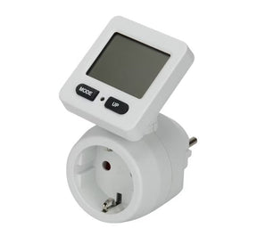 Energiamittari Opal Pistorasia + Kytkin 2 INC LCD 16A - KarelianStore