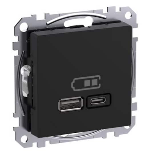 EXXACT USB-Lataus PR, A+C 45W Antrasiitti - KarelianStore