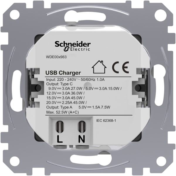 EXXACT USB-Lataus PR, A+C 45W Valkoinen - KarelianStore