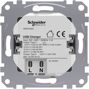 EXXACT USB-Lataus PR, A+C 45W Valkoinen - KarelianStore