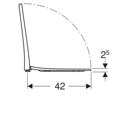 Geberit Acanto WC-istuimen kansi - KarelianStore