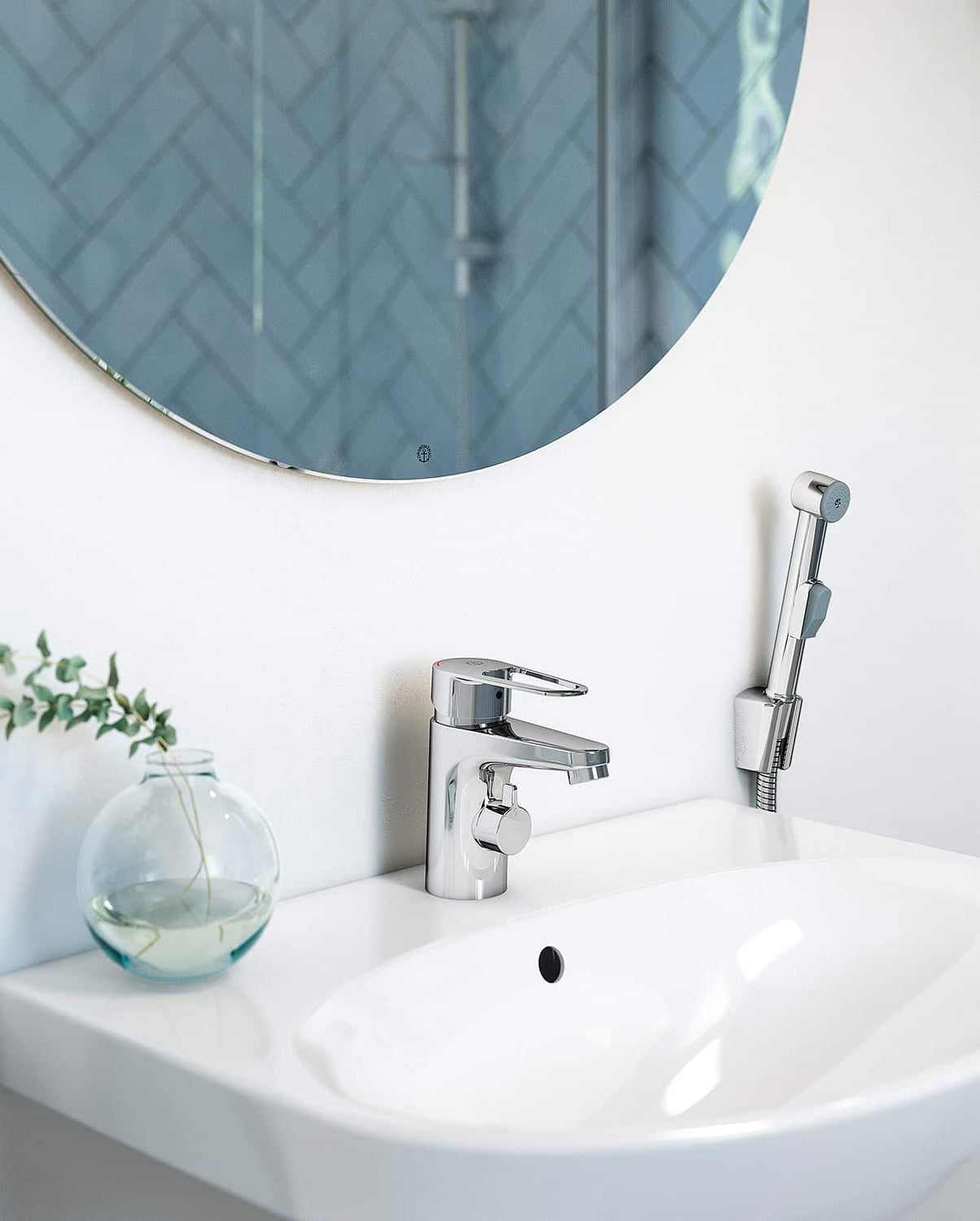 Gustavsberg Nautic pesuallashana käsisuihkulla ja pesukoneventtiilillä Lyhyt - KarelianStore