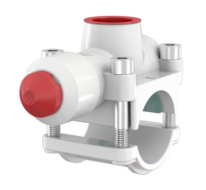 Haaroitusliitin Flamco T-plus 42x3 4x42 Kupariputkelle - KarelianStore