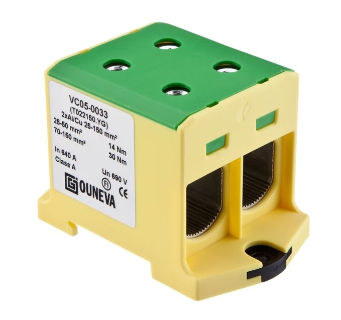 Haaroitusliitin Ouneva OTL 2x AI Cu 25-150mm2 KEVI - KarelianStore