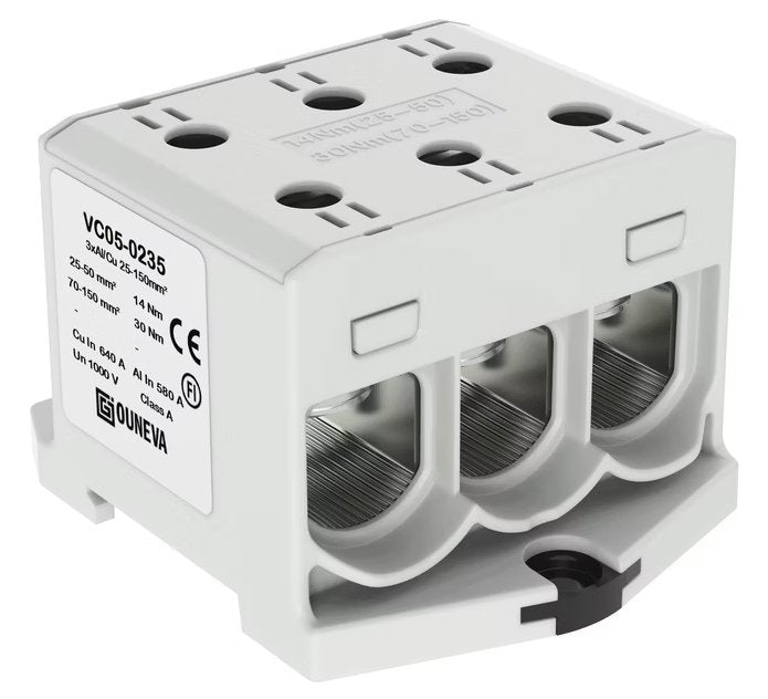 Haaroitusliitin Ouneva OTL 3x25-150mm2 AI Cu Harmaa - KarelianStore