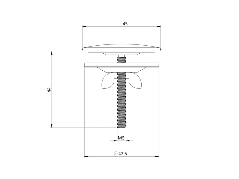 Hanareiän Tulppa Onnline Kromi - KarelianStore