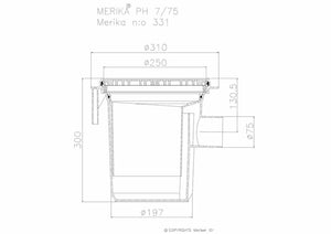 Hiekanerotin Merika M-331 PH75mm - KarelianStore
