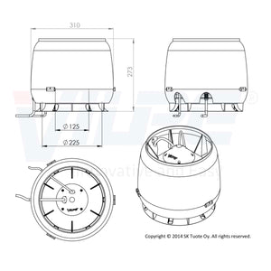 Huippuimuri VILPE E190S Vaaleanharmaa - KarelianStore