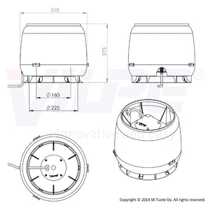 Huippuimuri Vilpe E220S Harmaa - KarelianStore