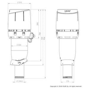 Huippuimuri Vilpe ECo125P-700 Flow Musta - KarelianStore