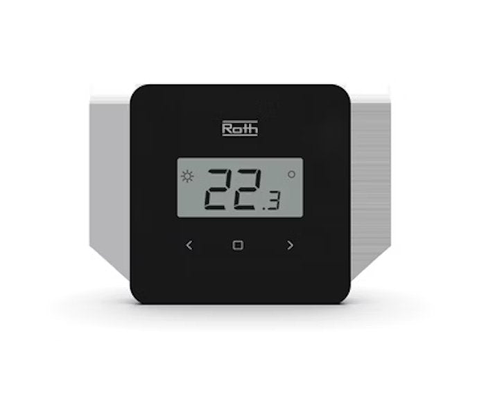 Huonetermostaatti Roth Softline Standard Langaton Musta - KarelianStore