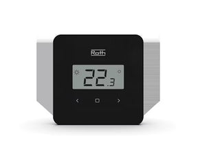 Huonetermostaatti Roth Softline Standard Langaton Musta - KarelianStore