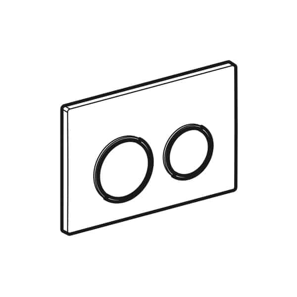 Huuhtelupainike Geberit Omega 20 Kromi Mattakromi - KarelianStore