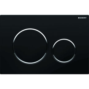 Huuhtelupainike Geberit Sigma 20 Korkea Musta Kromi - KarelianStore