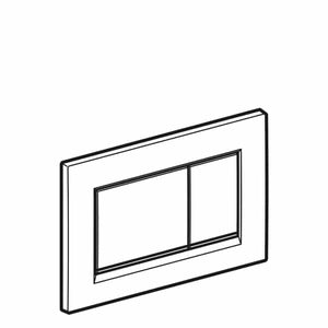 Huuhtelupainike Geberit Sigma 30 Korkea Valkoinen Kromi - KarelianStore