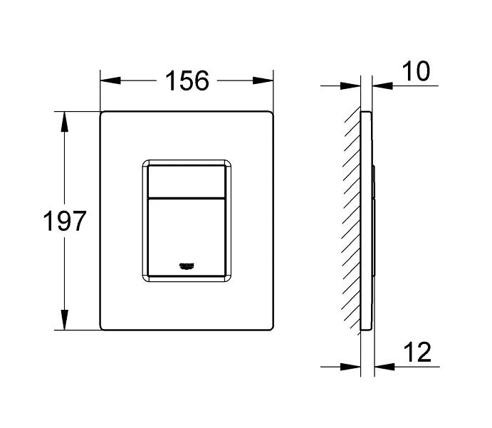 Huuhtelupainike Grohe Skate Cosmopolitan Arena Valkoinen - KarelianStore