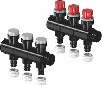 Jakotukkipari Uponor Vario Plus 20x2mm 3-lähtö Q&amp;E - KarelianStore