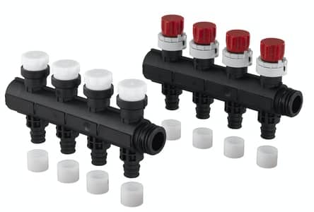 Jakotukkipari Uponor Vario Plus 20x2mm 4-lähtö Q&amp;E - KarelianStore