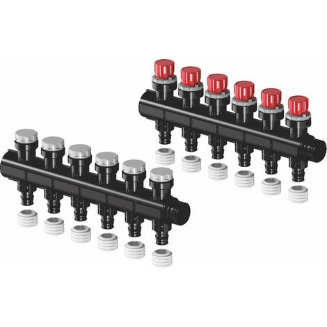 Jakotukkipari Uponor Vario Plus 20x2mm 6-lähtö Q&amp;E - KarelianStore