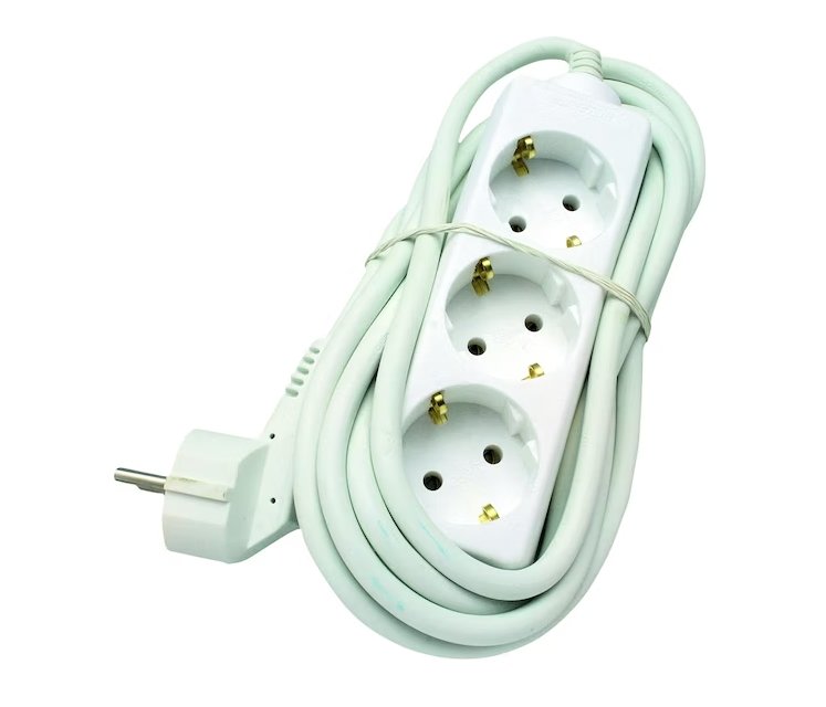 Jatkojohto Opal 3-osainen Maadoitettu 3m - KarelianStore