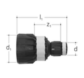 Jatkoliitin Sanipex MT Kompo GF 50x32 PPSU PA - KarelianStore