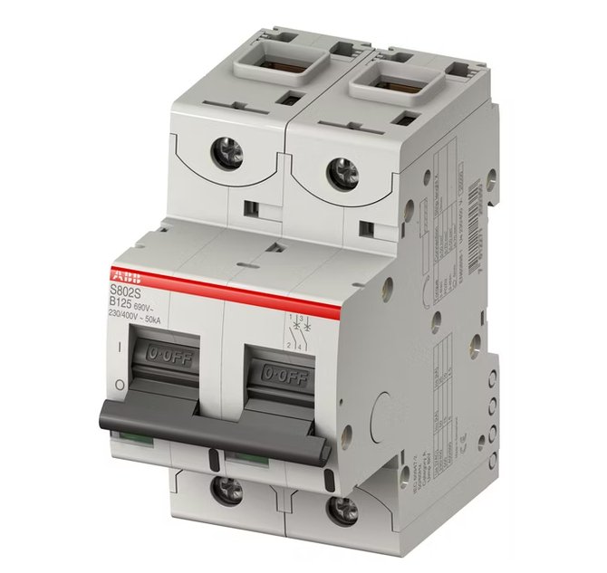 Johdonsuojakatkaisija ABB 2-napainen C-käyrä 10A - KarelianStore