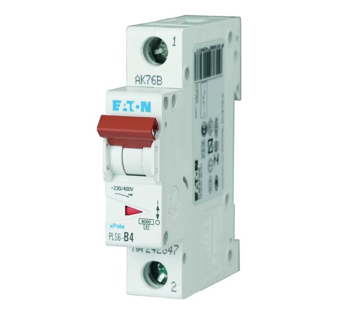 Johdonsuojakatkaisija Eaton PLS6-D10 6kA 1-napainen D 10A - KarelianStore